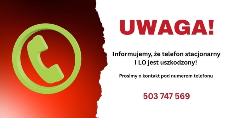 Awaria telefonu w szkole!
